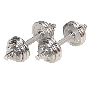 Sunny Health  Fitness Elite Adjustable Dumbbell Space Saver Strength Training AntiSlip Steel Handle Home Gym Fitness