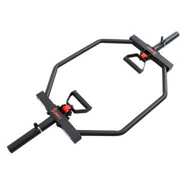Sunny Health  Fitness Strength Training Olympic Hex Bar Barbell for Deadlifts and Shrugs