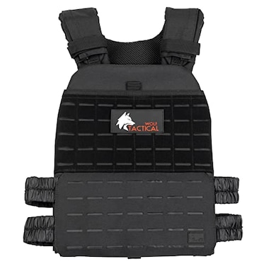 WOLF TACTICAL Adjustable Weighted Vest WODs Strength and Endurance Training Fitness Workouts Running