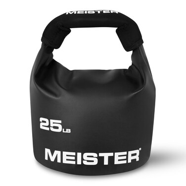 Meister BEAST Portable Sand Kettlebell  Soft Sandbag Weight  25lb  113kg  Black