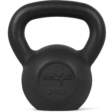 Yes4All Cast Iron Kettlebell Great for Full Body Workout for 6KG15LB 9KG20LB 16KG35LB 18KG40LB 20KG45LB
