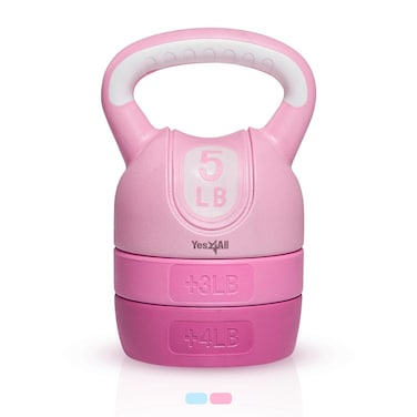 Yes4All Contoured AdjustableNeoprene Coated Strength Training Kettlebells Color Weights 550lbs
