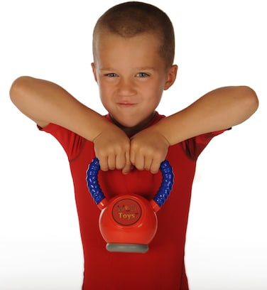 WOD Toys Kettle Kid Kettlebell Red  Safe Durable and for Kids Fitness