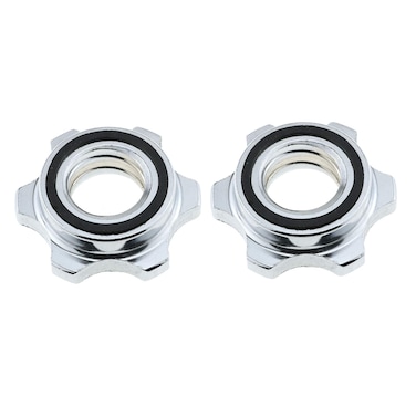 Eoutstanding Barbells Hex Nut 2PCS 1nch25mm Spin Lock Collar Screws Dumbbell Spinlock Collars