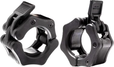 HACUBA FITNESS Olympic Barbell Clamps Collars Quick Release Pair Weight Clips for 2 inch Barbell