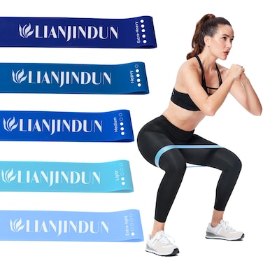 5 Pcs Loop Resistance Bands Exercise Bands for Women Men Mini Excercise Bands for Working Out Workout Bands for Fitness Stretching Strength Training Physical Therapy