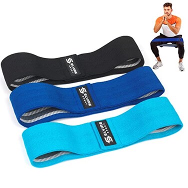 ELVIRE Long Resistance Bands for Working Out  Pull up Bands Fabric Resistance Bands Women  Men Long Bands for Working Out  Cloth Resistance Band for Pull up Assist  3 Fabric Bands Resistance