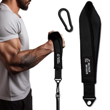 Arm Wrestling Training Strap Belt Hand Grip Arm Finger Forearm Exerciser Strengthener for Cable Machine and Free Weight