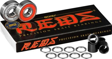 Bones Reds Bearings 8 pk wSpacers  Washers Bundle