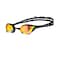 Arena Cobra Ultra Swipe Racing Swim Goggles for Men and Women Mirror Lens AntiFog UV Protection Yellow CopperBlack One Size