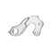 LT Easiyl Mech Derailleur Hanger Bicycle Tail Hook Metal Rear Derailleur Hook Compatible with Bianchi Compatible with Canyon Compatible with Centurion