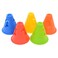 Famgee 3 Inch Plastic Windproof Slalom Cones Inline Roller Skating Cones Pile Cup Roadblocks Traffic Road Cones Set with Holes for Skate Practice Sport Training