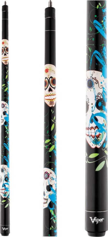 Viper Underground 58 2Piece BilliardPool Cue Dia De Los Muertos