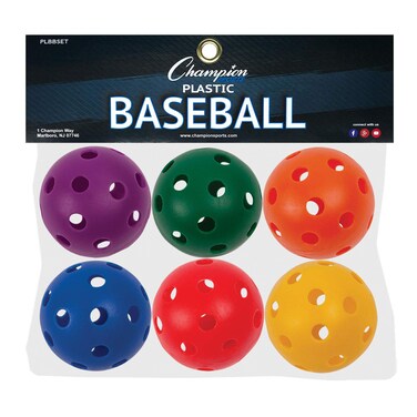 Champion Sports Hollow Plastic Baseballs