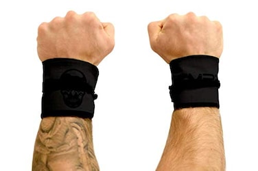 Gymreapers Strength Wrist Wraps for Cross Training Olympic Lifting WOD Workouts  Strong Wrist Support for Men and Women  BlackBlack