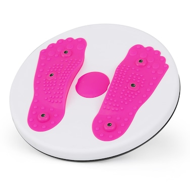 MADOG SPORT EQUIPMENT Ab Twister Board 11 inch Waist Twisting Disc for Aerobic Exercise Smooth and Noiseless for Slimming and Strengthening Abdominal Pink