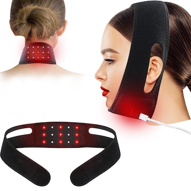LitePow Red Light Therapy Belt for Neck Infrared Light Therapy Flexible Wearable Wrap Pad Red Light Therapy Device for Body Back Shoulder Waist Muscle Pain Relief for Women Gift