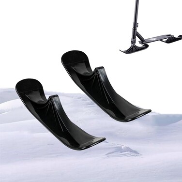 EZOPII 1 Pair of Snow Scooter Ski Sled Snow Sled Ski Scooter Conversion Kit Ski Board Sleigh Accessories Outdoor Sports Winter Scooter Sled Ski Attachment for Kids Ski Skate Board Sled Accessories