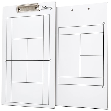 Murray Sporting Goods Dry Erase Coaches Clipboard  DoubleSided Dry Erase White Board