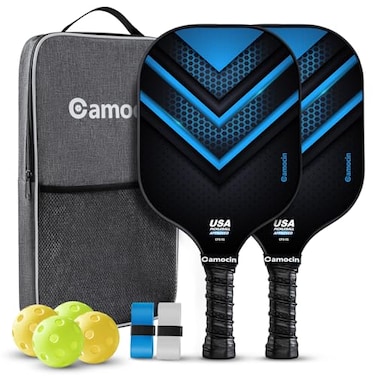 Pickleball Paddles Set of 1  2  4 USAPA Approved Fiberglass  Carbon Fiber Pickleball Set with Pickle Ball Rackets Balls and Pickleball Bag Lightweight Pickle Ball Paddle Set for Men and Women