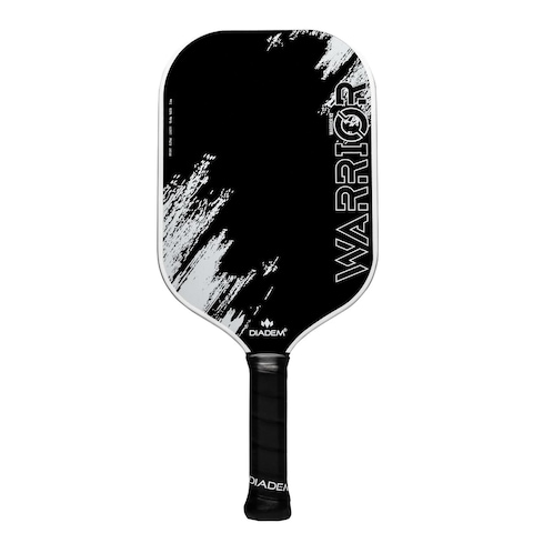Diadem Warrior V2 Pickleball Paddle  Liquid Carbon Fiber Edgeless Design Etched Face for Lasting Spin 19MM Thick 3 Layer Construction