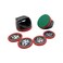 Hathaway Arcade Air Hockey 4in Strikers and 3in Pucks  Black and Red