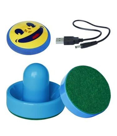 Air Hockey Hover Puck for KidsMini Electric Floating HockeyNovelty Tabletop Rechargeable Hockey Hover Puck for Children