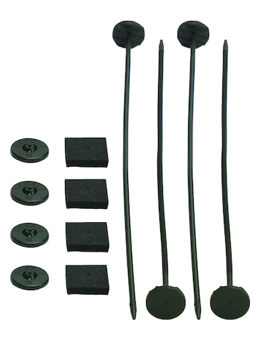 Derale 13001 Plastic Rod Mounting Kit Silver