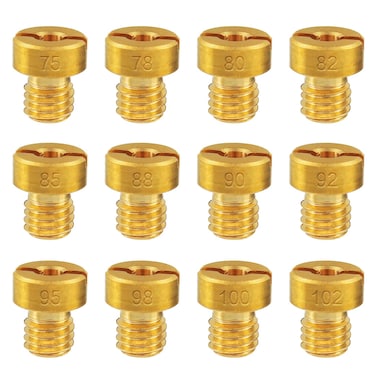 EPLZON 12pcs 5mm Carburetor Main Jet Kit 75788082858890929598100102 for replacing Vm22 Vm24 Vm26 125cc 150cc 200cc 250cc Dirt Bike and ATV