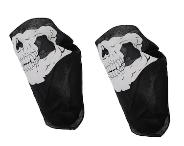 itisyours Skeleton Half Skull Face Bandana Mask Head Wrap Scarf Motocycling Biking Paintball Sport