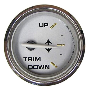 Faria 19005 Kronos Trim Gauge MercuryMarinerMercruiserVolvo DPYamaha 2001 and Newer  2