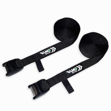 Vamo Premium No Scratch Silicone Buckle Surf or SUP Tie Down Straps for Surfboards Paddle Boards Kayaks and Canoes Two Pack