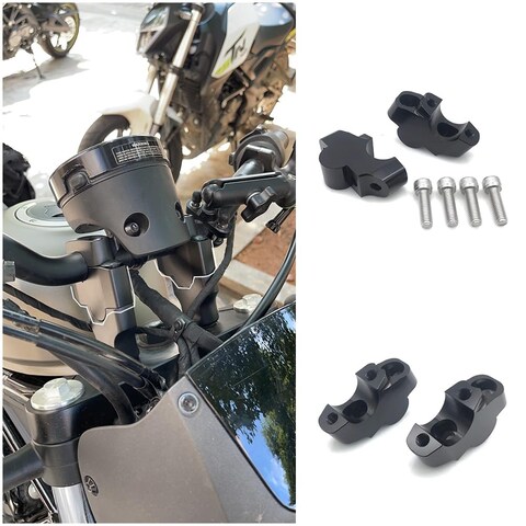 EKSED Rebel 1100 Accessories Motorcycle Handlebar Risers for Honda Rebel CMX 1100 Rebel1100 CMX1100 2021 2022 2023 2024 Riser Up Backs Moves Bracket Kit Handle Bar Riser Mount Clamp Adapter Black