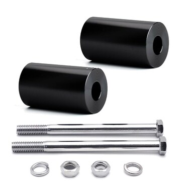 YYMOTO 2 Rise Handlebar Risers Extension for Harley Davidson Touring Models 2 Handlebars Motorcycle Spacers Chrome Black