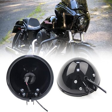 SKUNTUANG 575 Inch Motorcycle Led Headlight Housing bucket Bracket for Harley Davidson