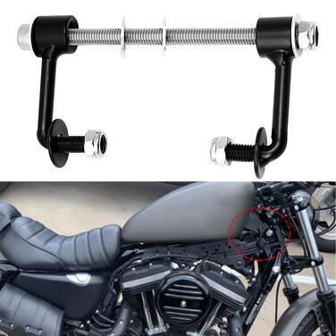 NIULPFZTK Motorcycle Gas Tank Lift Riser Kit 2 Inch for Harley Sportster Nightsters Iron 883 XL883 1200 48 72 19952021 Replacement Steel Gas Tank Lift Risers Kit