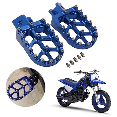 AnXin Motorcycle Foot Pegs Footpeg Pedals FootRest for PW50 19812023 PW80 19832006 Pit Dirt Bike Blue