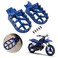 AnXin Motorcycle Foot Pegs Footpeg Pedals FootRest for PW50 19812023 PW80 19832006 Pit Dirt Bike Blue
