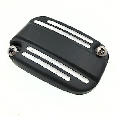SMTBlack Grooved Front Brake Master Cylinder Fluid Reservoir Cap Compatible With 20072015 Harley Davidson Electra Glide Road B019GY0U3M