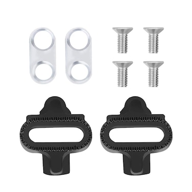 Keenso SPD Cleats Bike Mountain SPD Cleats with Nut Bike Pedals  Cleats Pedal Locking Plate Accessory for SPD and Wellgo M094 823 WM001 M19 W01 C099 M17C