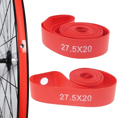 ONGHSD NylonNot PVC 2 Pack Bike Tire Liner AntiScratched Bike Rim Strip Red Bicycle Rim Tape 700c 29 275 26 20 14 Inch for Road Bike MTB Mountain Bike Tube Protector Liner
