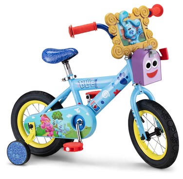 Nickelodeon Blues Clues  You Kids Bike 12Inch Wheels Boys and Girls Ages 24 Year Old Training Wheels