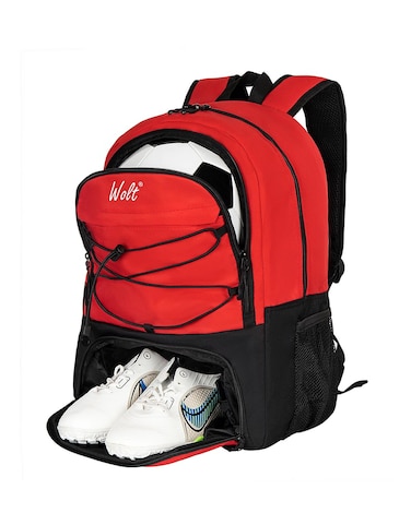 WOLT  Youth Soccer Bag  Soccer Backpack  Bags for Basketball Volleyball  Football Sports Includes Separate Cleat Shoe and Ball Compartment fit to Youth  Adult