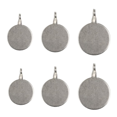 SquEqu 6 Pack Air Gun Targets Slingshot Target Hanging Pad Heavy Duty Metal Plate for Catapult Plinking BB Rifle Shooting Training Hunting Outdoor Archery Practice