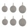 SquEqu 6 Pack Air Gun Targets Slingshot Target Hanging Pad Heavy Duty Metal Plate for Catapult Plinking BB Rifle Shooting Training Hunting Outdoor Archery Practice
