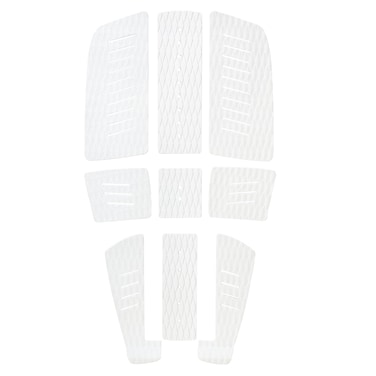OITRCSS Surfboard Traction Pads Set 9 Pieces EVA Pads for Front and Back Adjustable with 3 Adhesive Fits All Board Sizes blackA