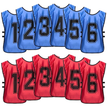4Gambeta Scrimmage Training Vest  Soccer Basketball Football BibsPinnies  Practice Jersey Pennies for Kids Youth and Adults with Carry Bag