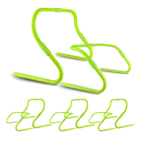 CAIKEI Agility Speed Hurdles Upgraded Training Hurdles Adjustable HeightUltra Durable AllinOne Speed Hurdles with Carrying Handle 6 Pack