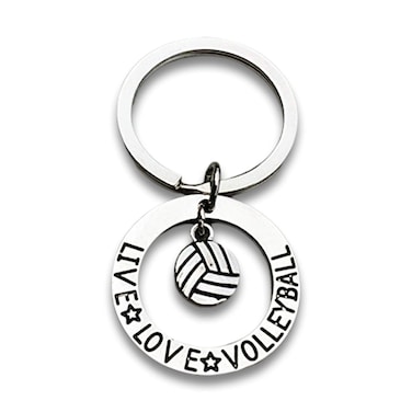 Volleyball Gift Volleyball Live Love Volleyball Keychain for Women and Girls Perfect Volleyball Gifts for Volleyball Players