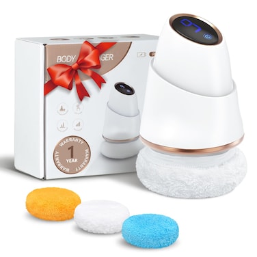 UOTT Body Sculpting Machine Cellulite Massager Cordless with LCD Display 9 Levels Adjustable Body Sculpting Massager with 3 Massage Pads for Belly Waist Butt Arms Legs Stomach Fat